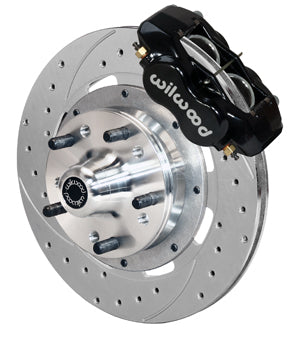 Wilwood Forged Dynalite Front Kit 12.19in Drill-Zinc Magnum Force Drop Spndle