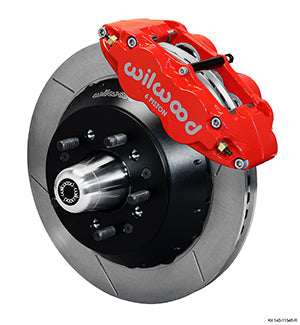 Wilwood Narrow Superlite 6R Front Hub Kit 12.88in Red Magnum Force Drop Spndle