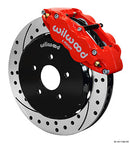 Wilwood Narrow Superlite 6R Front Hat Kit 14.00in Drill Red Nissan 370Z/Fiti G37-1