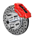 Wilwood Forged Dynalite Front Kit 11.00in Drill-Red 49-54 Chevy / 53-62 Corvette-1