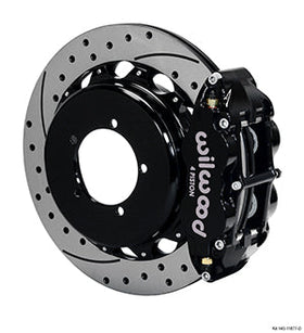 Wilwood Narrow Superlite 4R Rear Kit 12.88in Drilled Speedway Eng Floater w/ New Style End