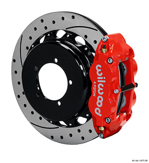 Wilwood Narrow Superlite 4R Rear Kit 12.88in Red Speedway Eng Floater w/ New Style End