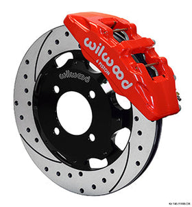 Wilwood Dynapro 6 Front Hat Kit 12.19in Drilled Red 2011 Fiesta