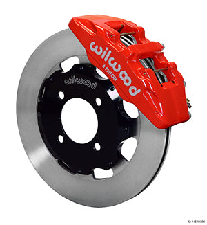 Wilwood Dynapro 6 Front Hat Kit 12.19in Red 2011 Fiesta