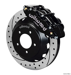 Wilwood Narrow Superlite 6R Front Hat Kit 14.00in Drilled 93-96 Mazda RX7
