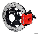 Wilwood Combination Parking Brake Rear Kit 12.19in Drilled Red 2006-Up Civic / CRZ-1
