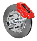 Wilwood Forged Dynalite Front Kit 12.19in Red 65-68 Chevy Impala -Drum Spindle-1