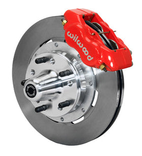 Wilwood Forged Dynalite Front Kit 12.19in Red 69-70 Impala Drum/Disc 69-82 Vette