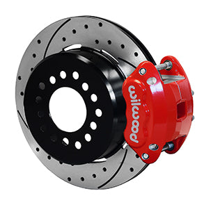 Wilwood D154 P/S P-B Kit Drilled-Red Big Ford 2.36in Offset