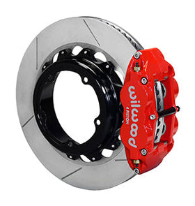 Wilwood Narrow Superlite 4R Rear P-Brk Kit 12.88in Red Strange Eng Floater 3.49in Offset