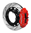 Wilwood Narrow Superlite 4R Rear P-Brk Kit 14.00in Red Strange Eng Floater 3.49in Offset-1