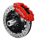 Wilwood Narrow Superlite 6R Front Hub Kit 12.88in Drill Red 59-64 Chevy Impala / 63-64 Corvette-1