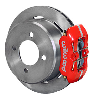 Wilwood Dynapro Low-Profile 11.00in P-Brake Kit - Red Ford 7.5in Rear 2.80 Offset - 4-Lug