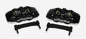 Wilwood AERO6 Front Caliper & Bracket Kit - Black 97-13 C5/C6 Corvette w/ OEM HD/Z51 Rotors