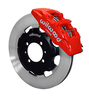 Wilwood Dynapro 6 Front Hat Kit 12.19in Red 2012 Fiat 500 w/ Lines