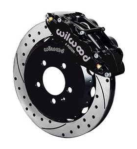 Wilwood Narrow Superlite 6R Front Hat Kit 12.88in Drilled 06-12 Volkswagen GTI w/ Lines