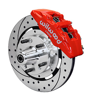 Wilwood Dynapro 6 Front Hub Kit 12.19in Drilled Red 79-81 Camaro