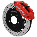 Wilwood Narrow Superlite 6R Front Hat Kit 12.88in Drill Red 2005-Up Mazda Miata w/ Lines-1