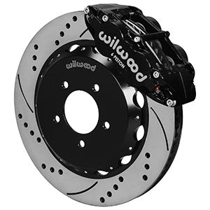 Wilwood Narrow Superlite 6R Front Hat Kit 14.00in Drilled 2005-Up Mazda Miata w/ Lines