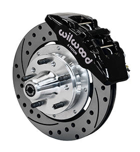 Wilwood Dynapro 6 Front Hub Kit 12.19in Drilled 69-70 Impala Drum/Disc 69-82 Vette