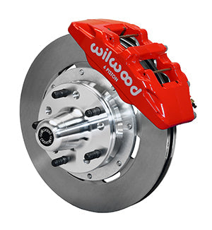 Wilwood Dynapro 6 Front Hub Kit 12.19in Red 69-70 Impala Drum/Disc 69-82 Vette