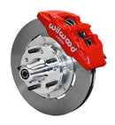 Wilwood Dynapro 6 Front Hub Kit 12.19in Red 69-70 Impala Drum/Disc 69-82 Vette-1