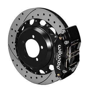 Wilwood Dynapro Radial Rear Kit 12.88in Drilled 2006-2007 Subaru WRX w/Lines