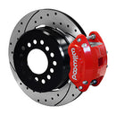 Wilwood D154 P/S P-B Kit Drilled-Red 12 Bolt 2.81in Offset Staggered Shock-1