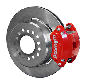 Wilwood D154 P/S Park Brake Kit Red 12 Bolt 2.81in Offset Staggered Shock