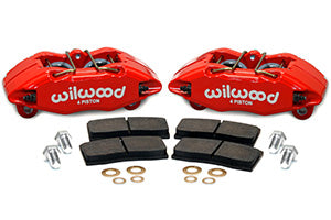 Wilwood DPHA Front Caliper & Pad Kit Red Honda / Acura w/ 262mm OE Rotor