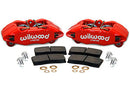Wilwood DPHA Front Caliper & Pad Kit Red Honda / Acura w/ 262mm OE Rotor-1