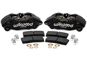 Wilwood DPHA Front Caliper & Pad Kit Black Honda / Acura w/ 262mm OE Rotor