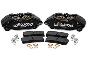 Wilwood DPHA Front Caliper & Pad Kit Black Honda / Acura w/ 262mm OE Rotor