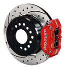 Wilwood Dynapro Dust-Boot P/S Park Brake Kit Drilled Red Big Ford 2.36in Offset-1