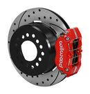 Wilwood Dynapro Dust-Boot P/S Park Brake Kit Drilled Red Small Ford 2.66in Offset-1
