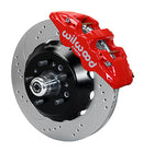 WILWOOD Aero6 Front Hub Kit,114.00" Drill-Zinc,Red TCI-IFS,71-78 (Pinto Based)-1