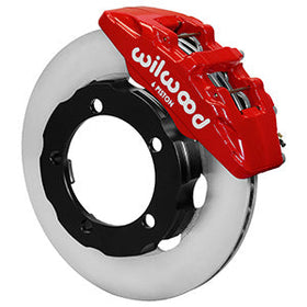 Wilwood Dynapro 6 Front Hat Kit 11.75in Rotor Red 66-75 Ford Bronco Dana 30/44 w/Lines