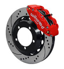 Wilwood Narrow Superlite 4R Front Hat Kit 14.00in Drill Red 66-75 Ford Bronco Dana 30/44 w/Lines-1