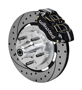 Wilwood Dynapro Dust-Boot Front Kit 12.19in Drilled 1965-1969 Mustang Disc & Drum Spindle