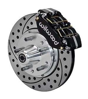 Wilwood Dynapro Dust-Boot Front Kit 11.00in Drilled 74-80 Pinto/Mustang II Disc Spindle only