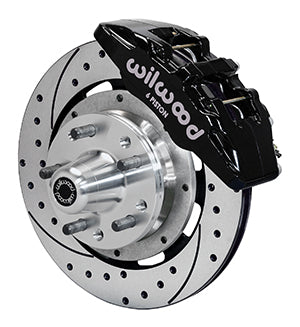 Wilwood Dynapro 6 Front Hub Kit 12.19in Drilled AMC 71-76 OE Disc w/o Bendix Brakes
