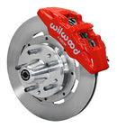 Wilwood Dynapro 6 Front Hub Kit 12.19in Red AMC 71-76 OE Disc w/o Bendix Brakes-1