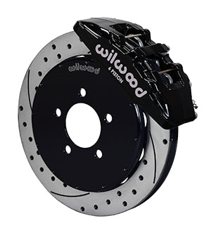Wilwood Dynapro 6 Front Hat Kit 12.88in Drilled 2005-Up Mazda 3 w/ Lines