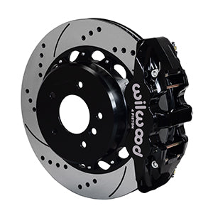 Wilwood AERO4 Rear Kit 14.00 Drilled 2007-2011 BMW E90 Series w/Lines