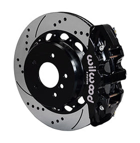 Wilwood AERO4 Rear Kit 14.00 Drilled 2007-2011 BMW E90 Series w/Lines