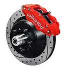 Wilwood Narrow Superlite 6R Front Hub Kit 12.88in Drill Red 60-68 Ford / Mercury Full Size / Galaxie-1