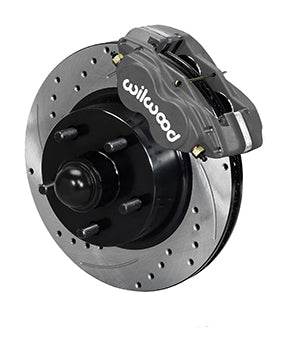 Wilwood Forged Dynalite-M Front Kit 11.30in 1 PC Rotor&Hub-Drill 60-68 Ford / Mercury Full Size