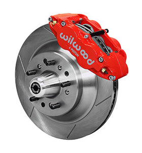Wilwood Narrow Superlite 6R Front Hub & 1PC Rtr Kit 12.88in-Red 60-68 Ford / Mercury Full Size