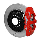 Wilwood AERO4 Rear Kit 14.00 Red 2005-2014 Mustang w/ BMR Suspn. w/Lines-1