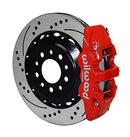 Wilwood AERO4 Rear Kit 14.25in Drilled Red 2014-Up Corvette C7 w/Lines-1